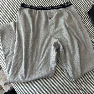 Ralph Lauren Gray Lounge Pants with Navy Accents